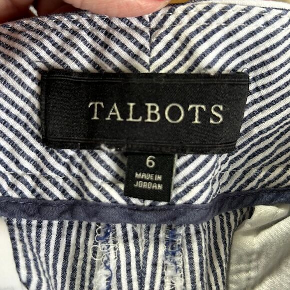 Talbots Seersucker Bermuda Shorts 6 - Picture 2 of 5